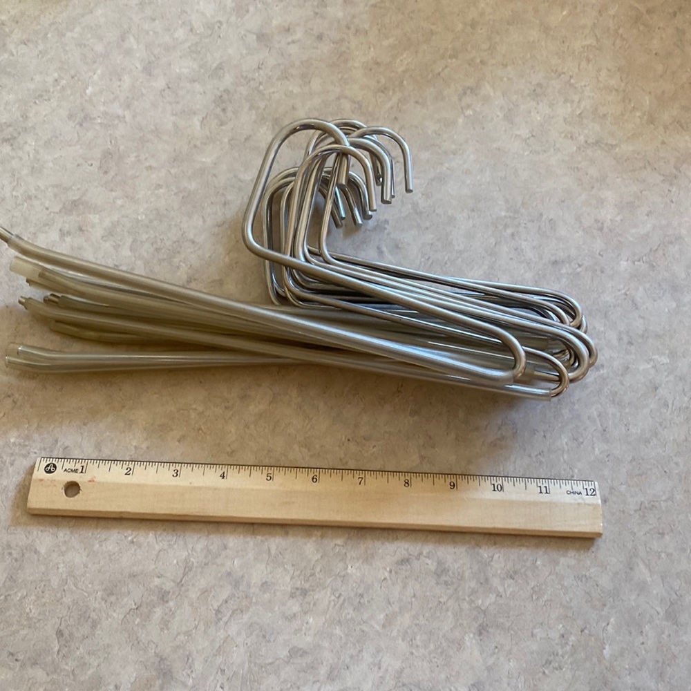 Metal pants hangars. (11) you get all.